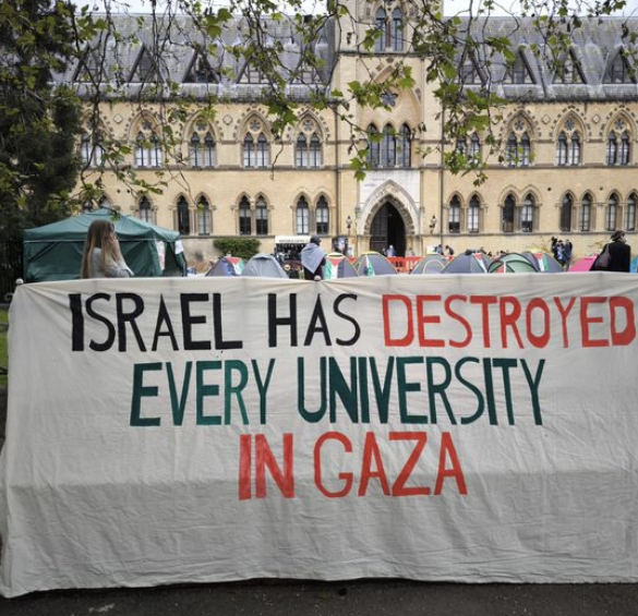 Britiske studerende skal skrive under på, at palæstinenserne har krav på hele Israel.