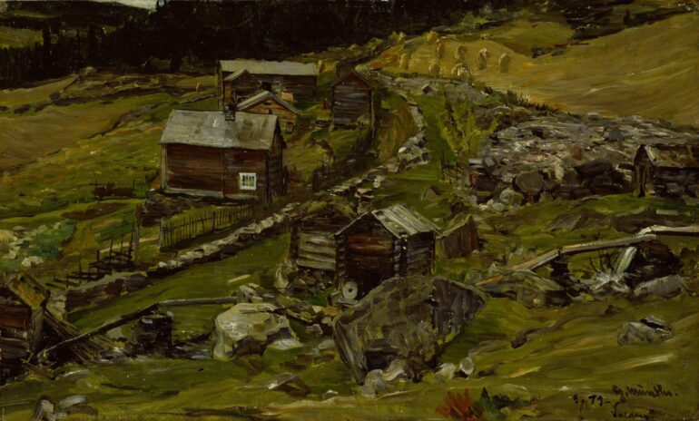 Gård i Valdres (1879).