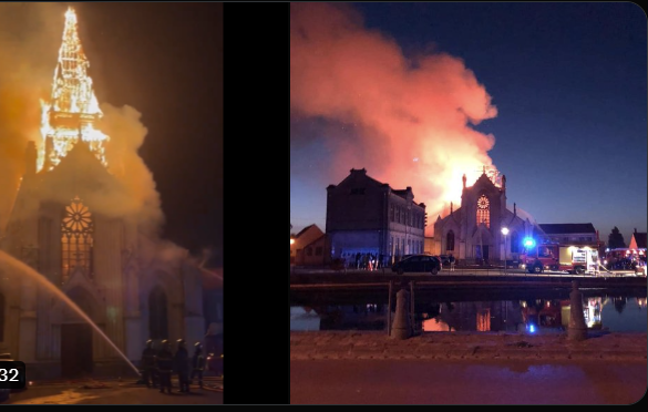 Endu en stor kirkebrand i Frankrig « Snaphanen.dk