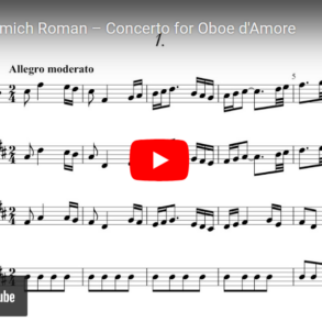 Roman: Konsert for oboe d'amore og strykere i D-dur (datering ikke tilgjengelig).