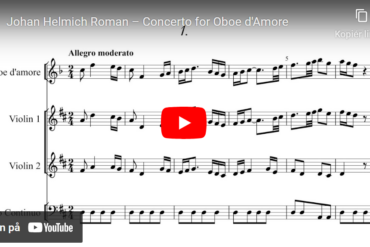 Roman: Konsert for oboe d'amore og strykere i D-dur (datering ikke tilgjengelig).