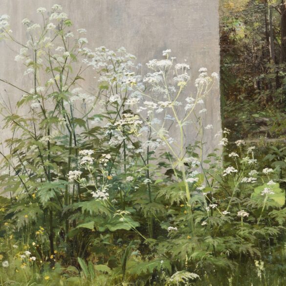 Blomster ved gjerdet (1880-tallet).