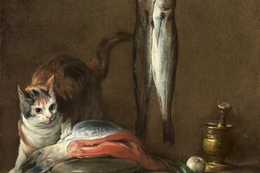 Stilleben med katt og fisk (1728).