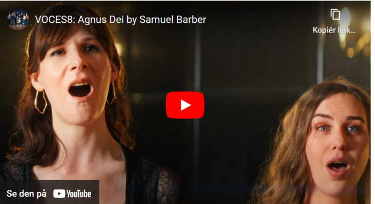 Samuel Barber: Agnus Dei (1936-67).