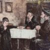 To rabbinere med en elev (c.1900).