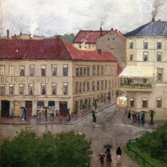 Grandhjørnet på Karl Johan (1883).