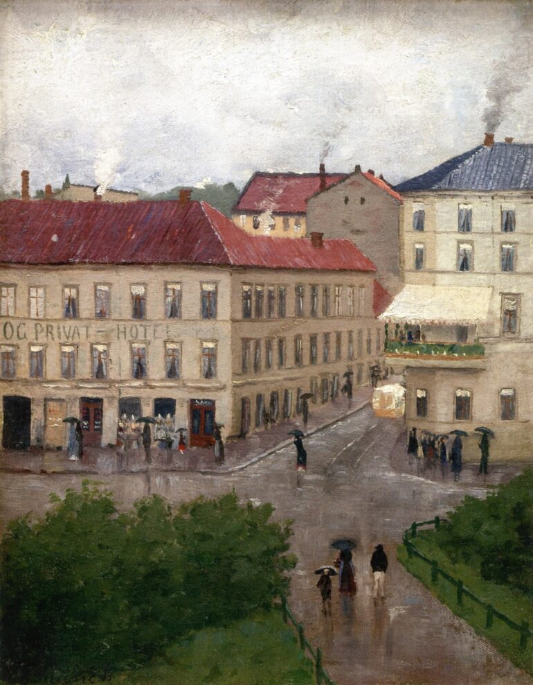 Grandhjørnet på Karl Johan (1883).