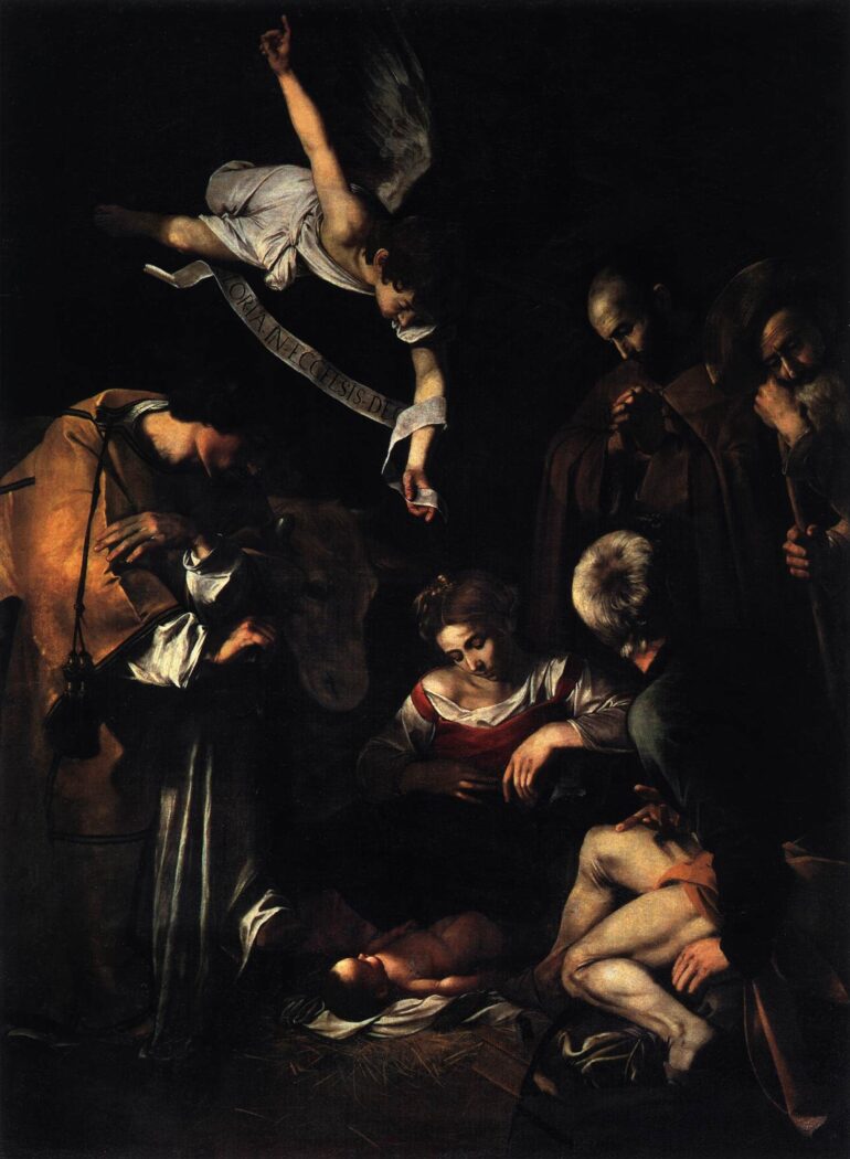 Jesu fødsel med S. Francesco og S. Lorenzo (1609).