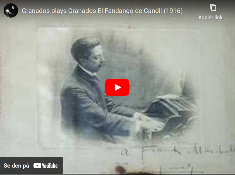 Mellemspil – Granados: El fandango de candil (1911).