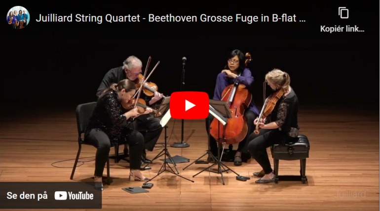 Beethoven: Grosse Fuge op. 133 (1825).