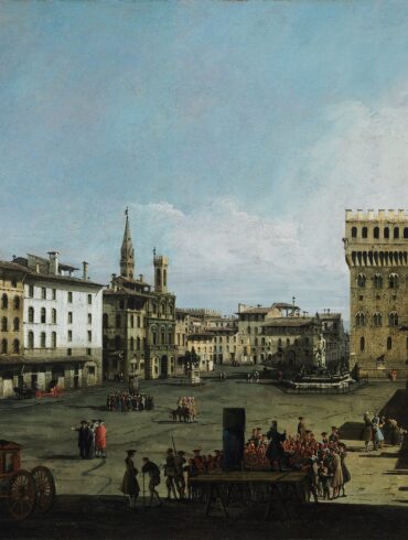 Piazza della Signoria i Firenze (1740).