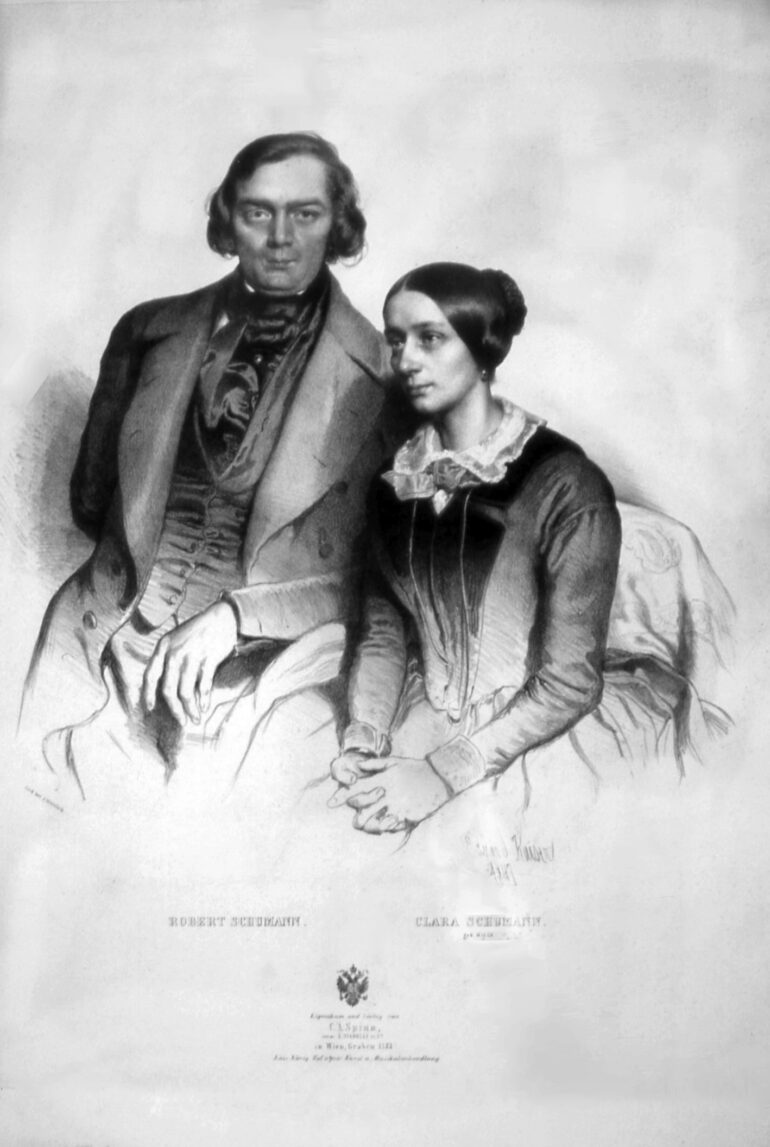 Clara og Robert Schumann (1847).