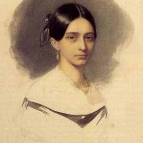 Portrett av Clara Josephine Wieck (1840).