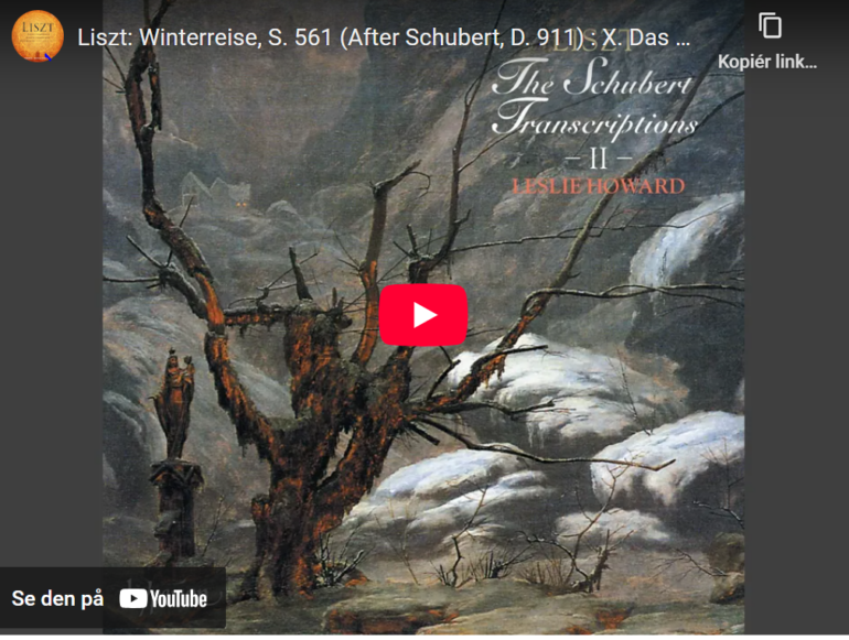 Schubert/Liszt: Das Wirtshaus fra Winterreise (1827).