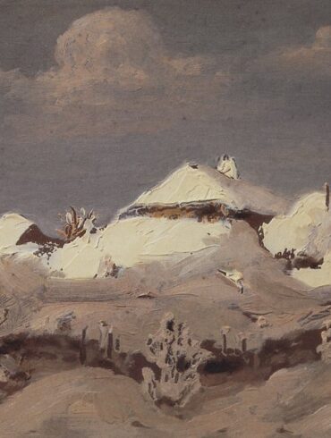 Hytter i snøen (1890-95).