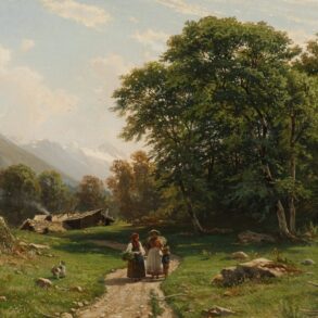 Sveitsisk landskap (1866).