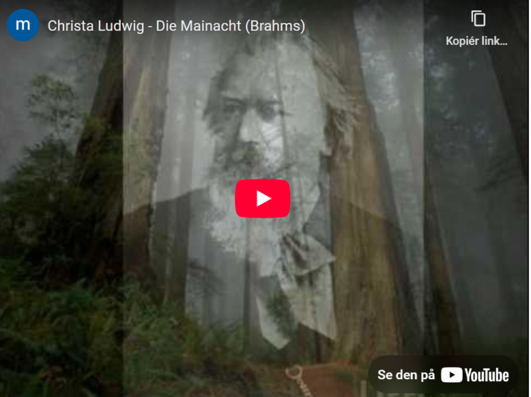 Brahms/Hölty: Die Mainacht op. 43 nr. 2 (1864).