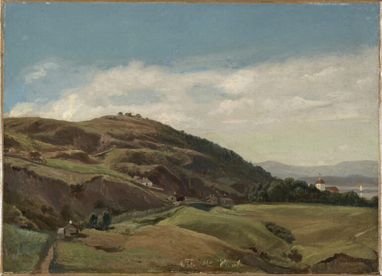 Ekeberg og Oslo kirke (1852).