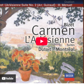 Mellemspil – Bizet: Menuet fra L’Arlesienne-suite nr. 2 (utgitt 1879).