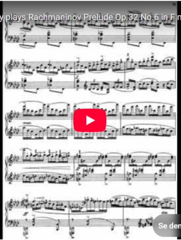 Mellemspil – Rakhmaninov: Preludium op.32 nr. 6 i f-moll (1911).