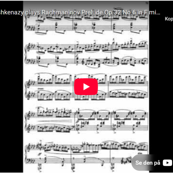 Mellemspil – Rakhmaninov: Preludium op.32 nr. 6 i f-moll (1911).