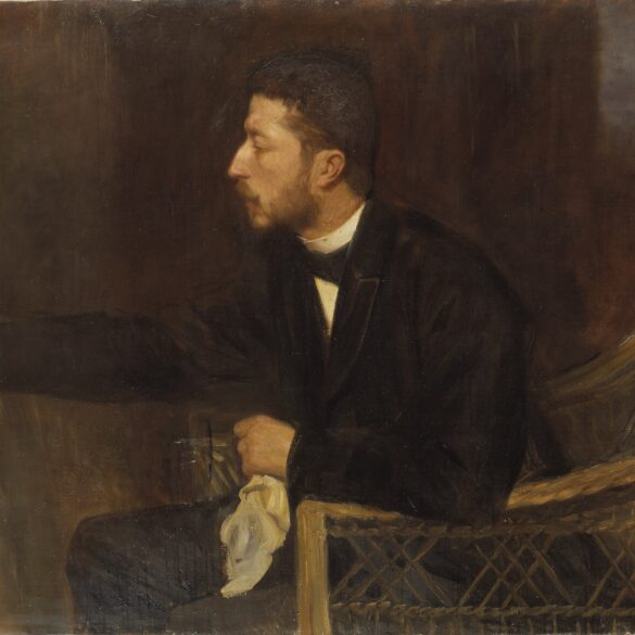 Prins Eugen vid staffliet (1895).