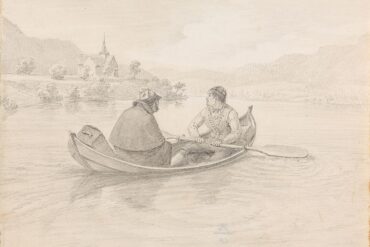 Vannskyss på Krøderen (1819).
