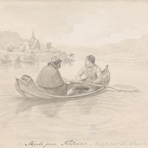 Vannskyss på Krøderen (1819).