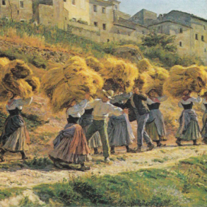 Italienske Kvinder bærer Korn (1884).