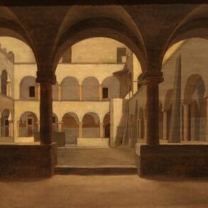 Klostergården i S. Maria in Aracoeli (1815).