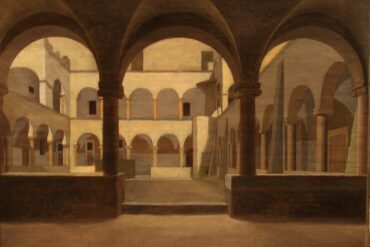 Klostergården i S. Maria in Aracoeli (1815).