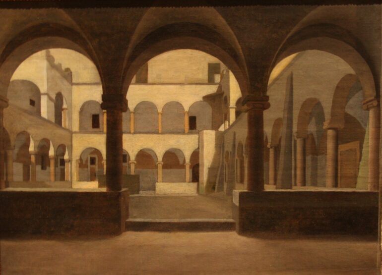 Klostergården i S. Maria in Aracoeli (1815).
