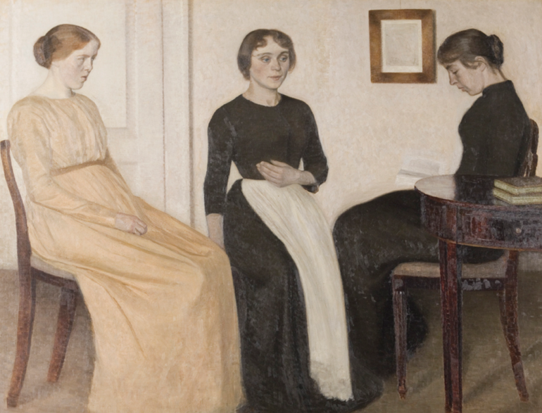 Tre unge Kvinder (1895).