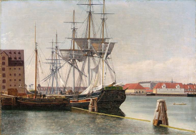 Udsigt fra Wilders Plads. Studie (1832).