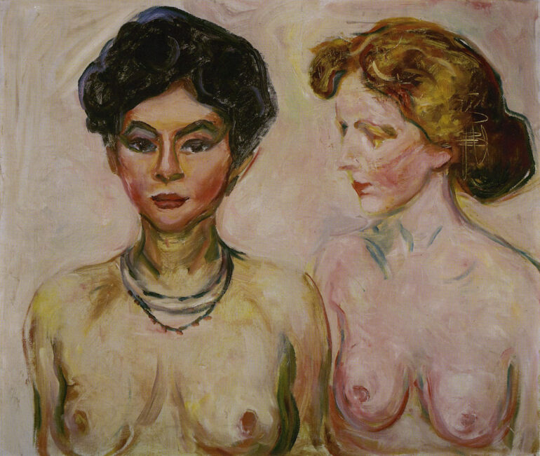 Blond og mørkhåret akt (1902-03).