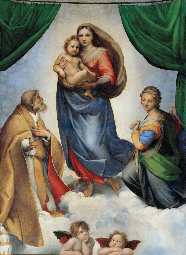 Den sixtinske madonna (c.1512-14).