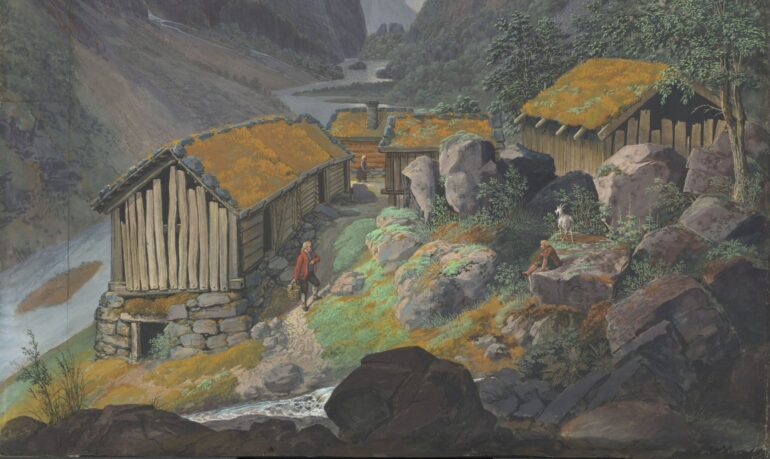 Hjølmodalen i Eidfjord, Hardanger (1833).