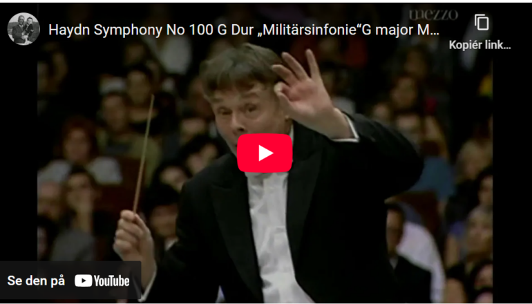 Mellemspil – Haydn: Symfoni nr. 100, Militärsinfonie (1794),