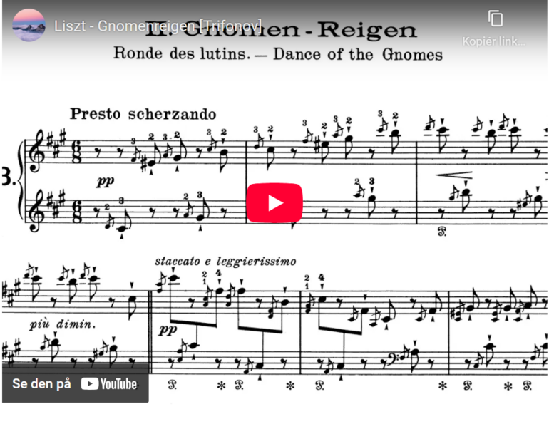 Mellemspil – Liszt: Gnomenreigen (1862-63).
