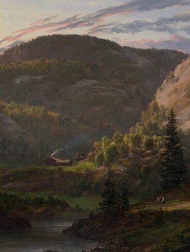 Parti fra veien mellom Vassbotten og Kokkesvold (1850).