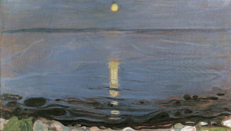 Sommernatt ved stranden (1902-03).