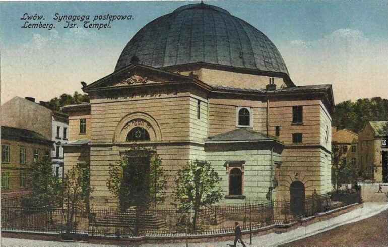 Synagoge i Lwów/Lemberg ca. 1917.
