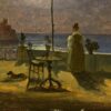 En månebelyst terrasse i Amalfi (1834).