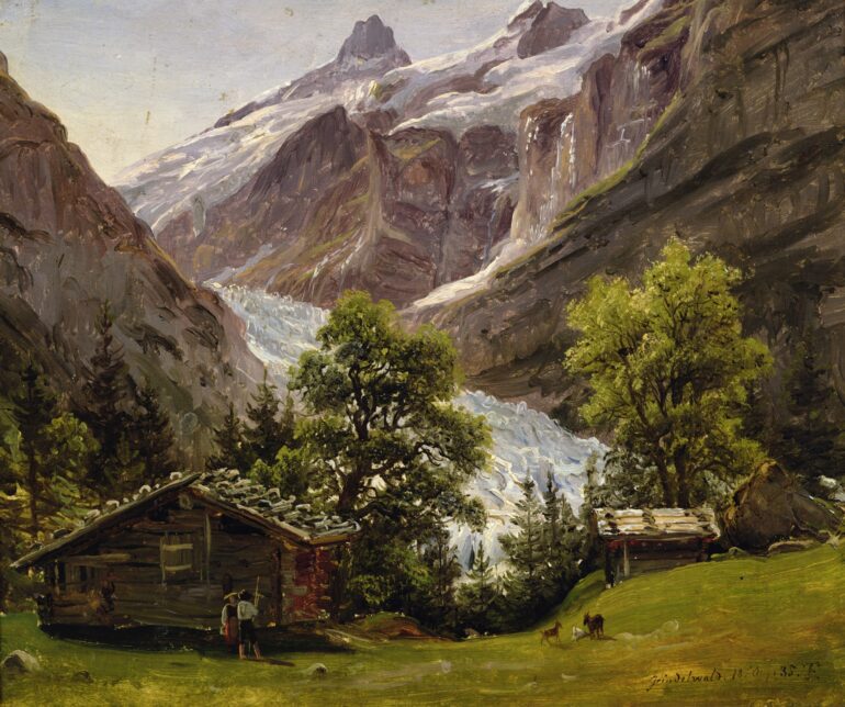 Grindelwald i Sveits (1835).