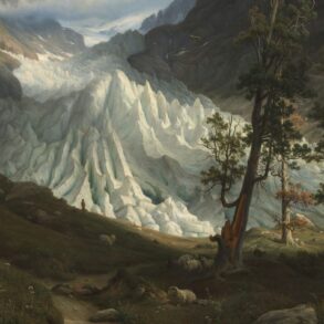 Grindelwaldgletscheren i Sveits (1838).