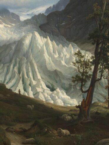 Grindelwaldgletscheren i Sveits (1838).