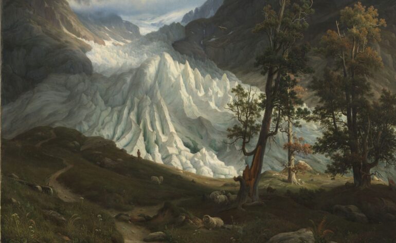 Grindelwaldgletscheren i Sveits (1838).