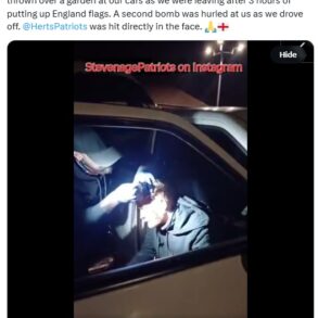 Hængte britiske flag op – blev angrebet med benzinbomber