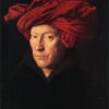 Mann med rød turban, mulig selvportrett (1433).