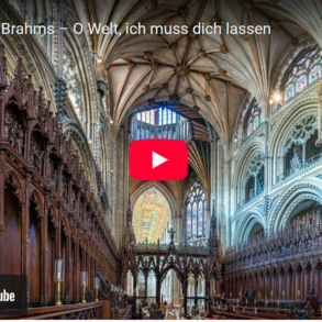 Mellemspil – Brahms – Koral: O Welt, ich muss dich lassen op. 122 nr 11 (1896).